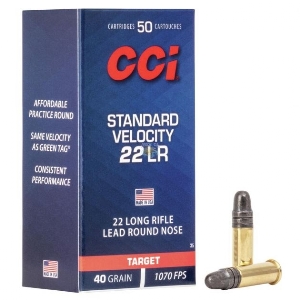 MUNICAO CCI 22LR STD VELOCITY 40 GR LRN CCI HS C/50