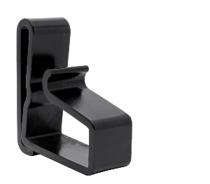 CLIP BELICA PORTA ABAFADOR PRETO