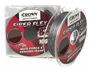 LINHA FIBER FLEX 8X GREY 0.26MM 100M