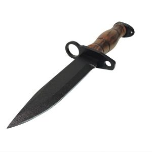 FACA BAIONETA M9 CABO MADEIRA BELICA