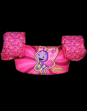SALVA VIDAS ATIVA KIDS BORBOLETINHA ROSA