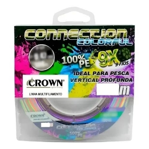 LINHA CROWN CONNECTION 9X COLORFULL 0.23MM 100MT