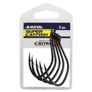 ANZOL CROWN SUPER CAT FISH BLACK 12/0 C/5